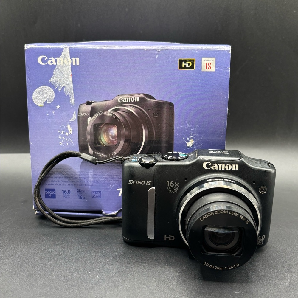 Canon PowerShot SX160 IS 16.0MP Digital Point-And-Shoot Digital Camera - TESTED